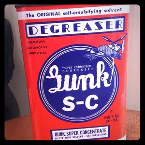 1940s Beautiful Junk S-C degreaser can